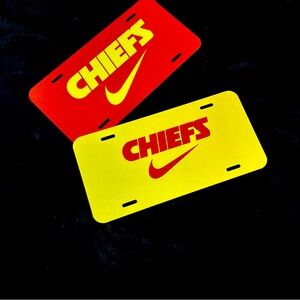 Kansas City Chiefs License Plate Covers